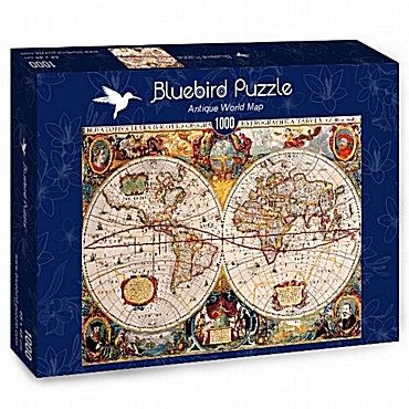 Παζλ Bluebird Antique World Map - 1000 τεμ.