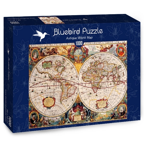 Παζλ Bluebird Antique World Map - 1000 τεμ.