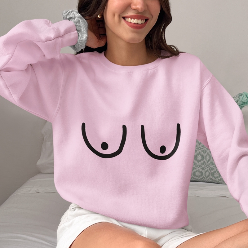 Φούτερ Στήθος - unisex ροζ Φούτερ Στήθος - unisex ροζ