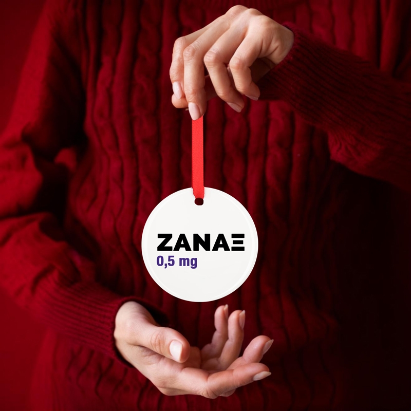 Xριστουγεννιάτικο μεταλλικό στολίδι - Ζάναξ - 7,5 εκ. Xριστουγεννιάτικο μεταλλικό στολίδι - Ζάναξ - 7,5 εκ.