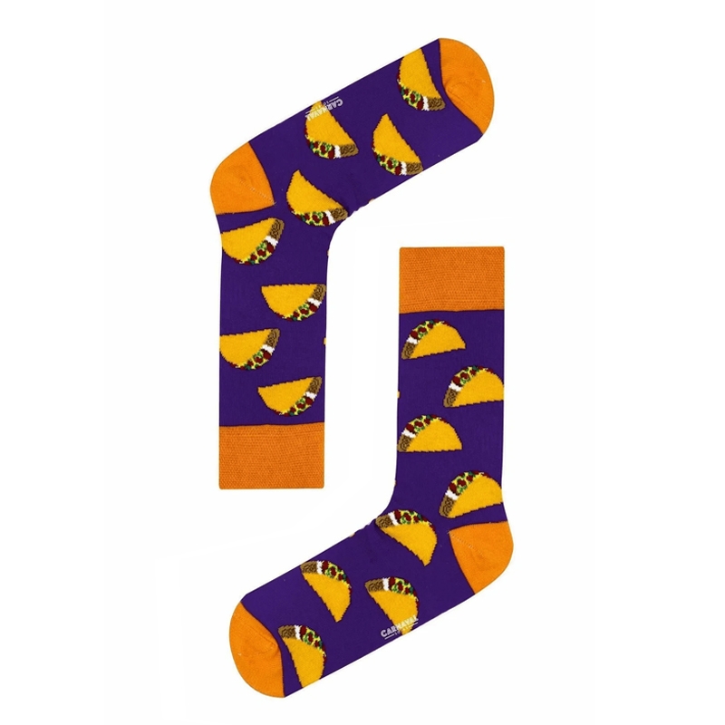 Unisex κάλτσες με σχέδιο - Τάκος Unisex κάλτσες με σχέδιο - Τάκος