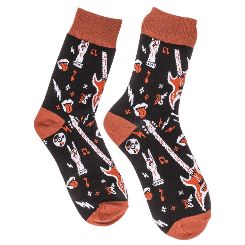 Ανδρικές κάλτσες με σχέδιο - Rock 'N Roll Ανδρικές κάλτσες με σχέδιο - Rock 'N Roll