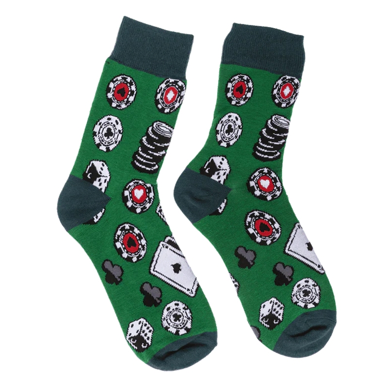 Ανδρικές κάλτσες με σχέδιο - Poker Ανδρικές κάλτσες με σχέδιο - Poker