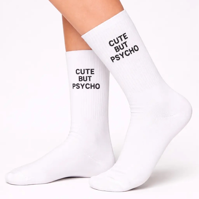 Unisex κάλτσες με σχέδιο - Cute but psycho Unisex κάλτσες με σχέδιο - Cute but psycho