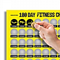 Αφίσα scratch 100 ημέρες fitness challenge  - 42x60 εκ.