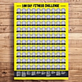 Αφίσα scratch 100 ημέρες fitness challenge  - 42x60 εκ.